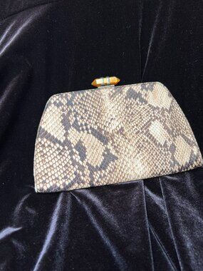 BANANA REPUBLIC Snakeskin Clutch